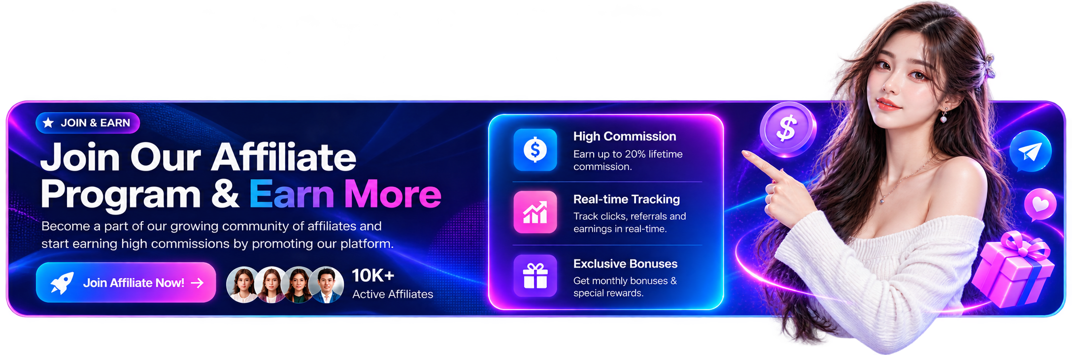 AccountLover promotional slider